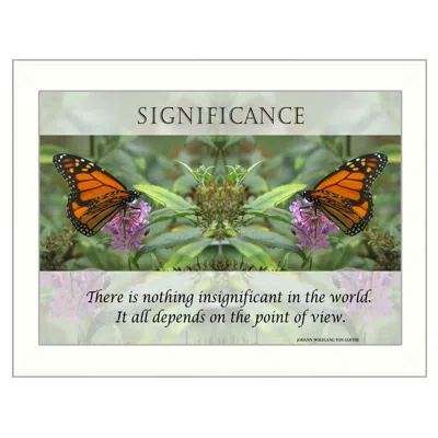 Homezia Significance 2 White Framed Print Wall Art In Multi