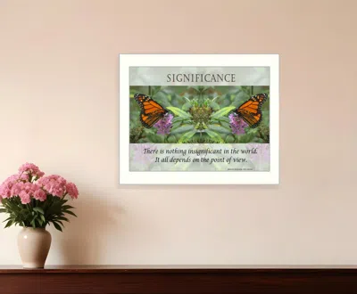 Homezia Significance 4 White Framed Print Wall Art