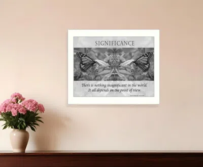Homezia Significance 6 White Framed Print Wall Art