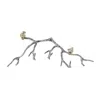 Homezia Silver And Gold Bird And Branch Wall Decor