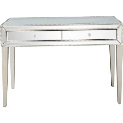 Homezia Silver Beaded Console Table