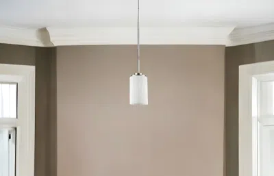 Homezia Silver Frosted Glass Hanging Light In Blue