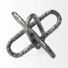 Homezia Silver Metal Chain Link Sculpture