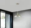 Homezia Silver Metal Hanging Light With Dome Shade