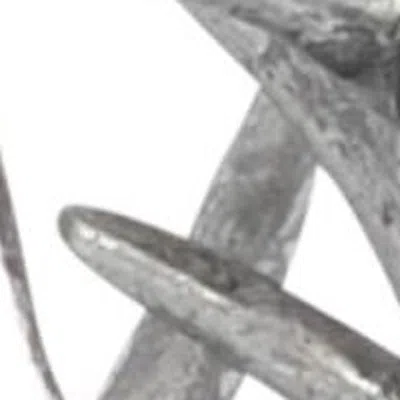 Homezia Silver Resin Antler Shaped Sculpture In Gray