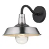 Homezia Silver Shallow Plate Shape Wall Light