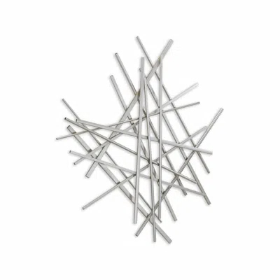 Homezia Silver Steel Wall Decor