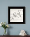 Homezia Simple Words Faith 2 Black Framed Print Wall Art