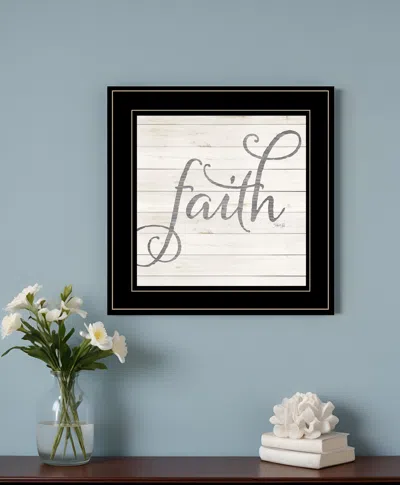 Homezia Simple Words Faith 2 Black Framed Print Wall Art