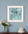 Homezia Simplicity Humpback 1 White Framed Print Wall Art