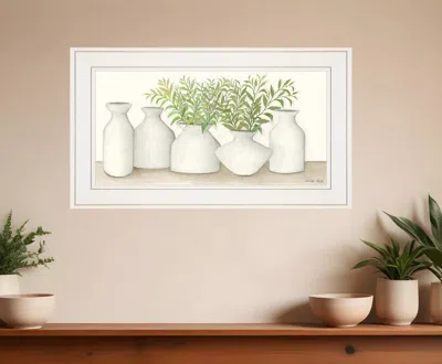 Homezia Simplicity In White Ii White Framed Print Wall Art