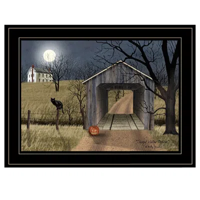 Homezia Sleepy Hollow Bridge 2 Black Framed Print Wall Art