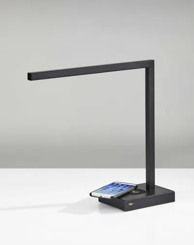 Homezia Slender Bar Black Metal Led Charging Desk Light