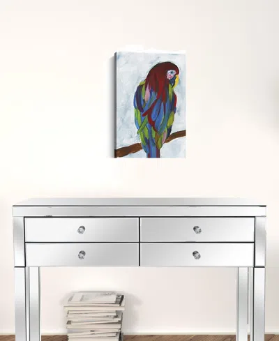 Homezia Small Bright And Tropical Parrot Canvas Wall Art