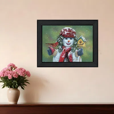 Homezia Snow Sister Black Framed Print Wall Art