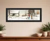 Homezia Snowmen From Heaven 1 Black Framed Print Wall Art