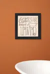 Homezia Soak And Relax 4 Black Framed Print Bathroom Wall Art