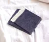 Homezia Soft Navy Blue Links Pattern Throw Blanket