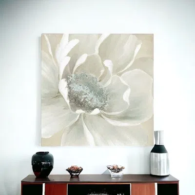 Homezia Soft Winter Flower Unframed Print Wall Art