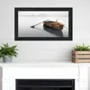 Homezia Solitude 2 Black Framed Print Wall Art