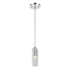 Homezia Solo 1-light Polished Chrome Pendant With Square 4-sided Cut Crystal Shade