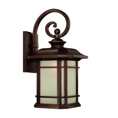 Homezia Somerset 1-light Architectural Bronze Wall Light In Brown