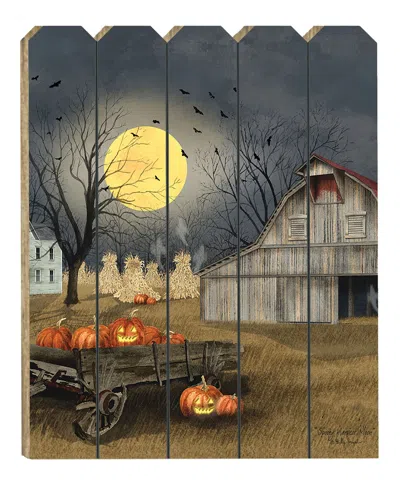Homezia Spooky Harvest Moon 1 Unframed Print Kitchen Wall Art In Multi