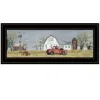 Homezia Spring On The Farm 2 Black Framed Print Wall Art
