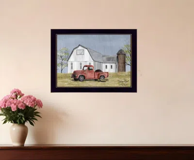 Homezia Spring Rain 1 Black Framed Print Wall Art