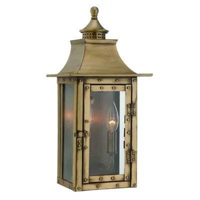 Homezia St. Charles 2-light Aged Brass Wall Light In Gold