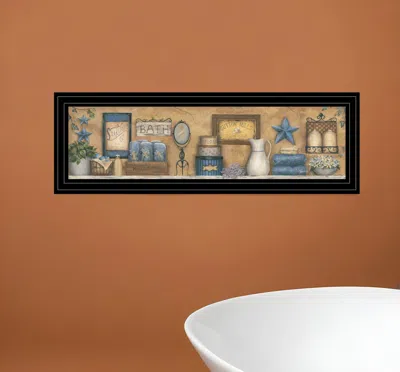 Homezia Starlight Bath 3 Black Framed Print Bathroom Wall Art In Multi