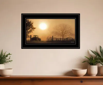 Homezia Start Your Engines 3 Black Framed Print Wall Art