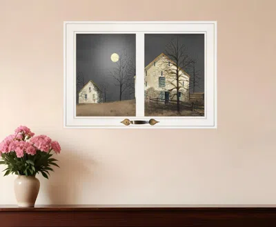 Homezia Still Of The Night 4 White Framed Print Wall Art In Multi