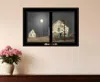 Homezia Still Of The Night 5 Black Framed Print Wall Art