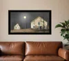 Homezia Still Of The Night 6 Black Framed Print Wall Art