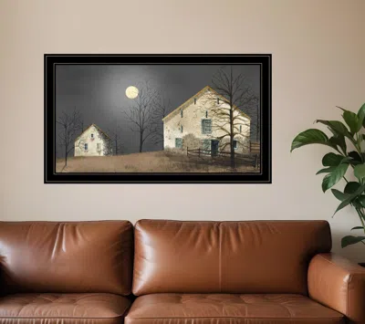Homezia Still Of The Night 6 Black Framed Print Wall Art In Multi