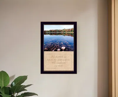 Homezia Still Waters Black Framed Print Wall Art