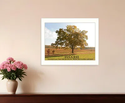 Homezia Success 4 White Framed Print Wall Art