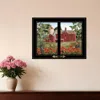 Homezia Summer Days 4 Black Framed Print Wall Art