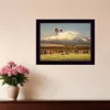 Homezia Summer Pastures Black Framed Print Wall Art
