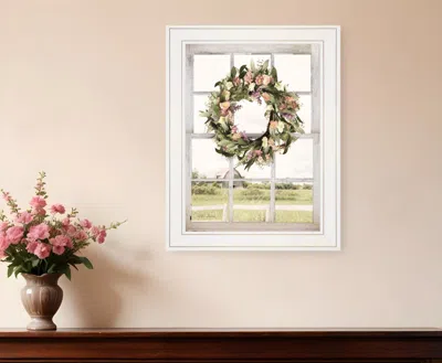 Homezia Summer View 2 White Framed Print Wall Art