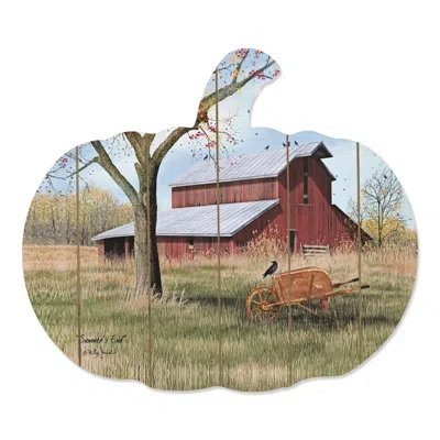 Homezia Summers End Unframed Print Kitchen Wall Art In Brown