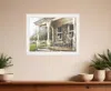 Homezia Sunday Afternoon 1 White Framed Print Wall Art