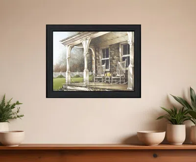 Homezia Sunday Afternoon 2 Black Framed Print Wall Art In Multi