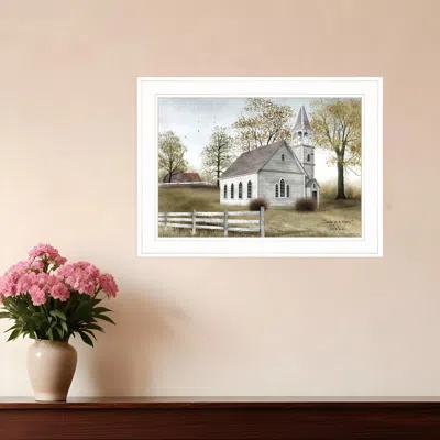 Homezia Sunday Go To Meetin 2 White Framed Print Wall Art