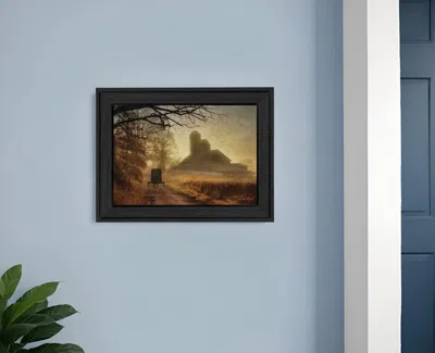 Homezia Sunday Morning 1 Black Framed Print Wall Art