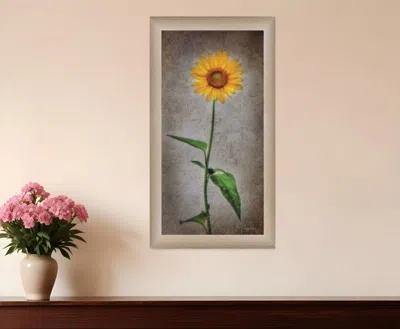Homezia Sunflower I Brown Framed Print Wall Art