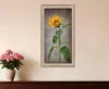 Homezia Sunflower Ii Brown Framed Print Wall Art