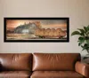 Homezia Sunset On The Farm 2 Black Framed Print Wall Art