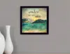 Homezia Sunshine And Lake Water 1 Black Framed Print Wall Art